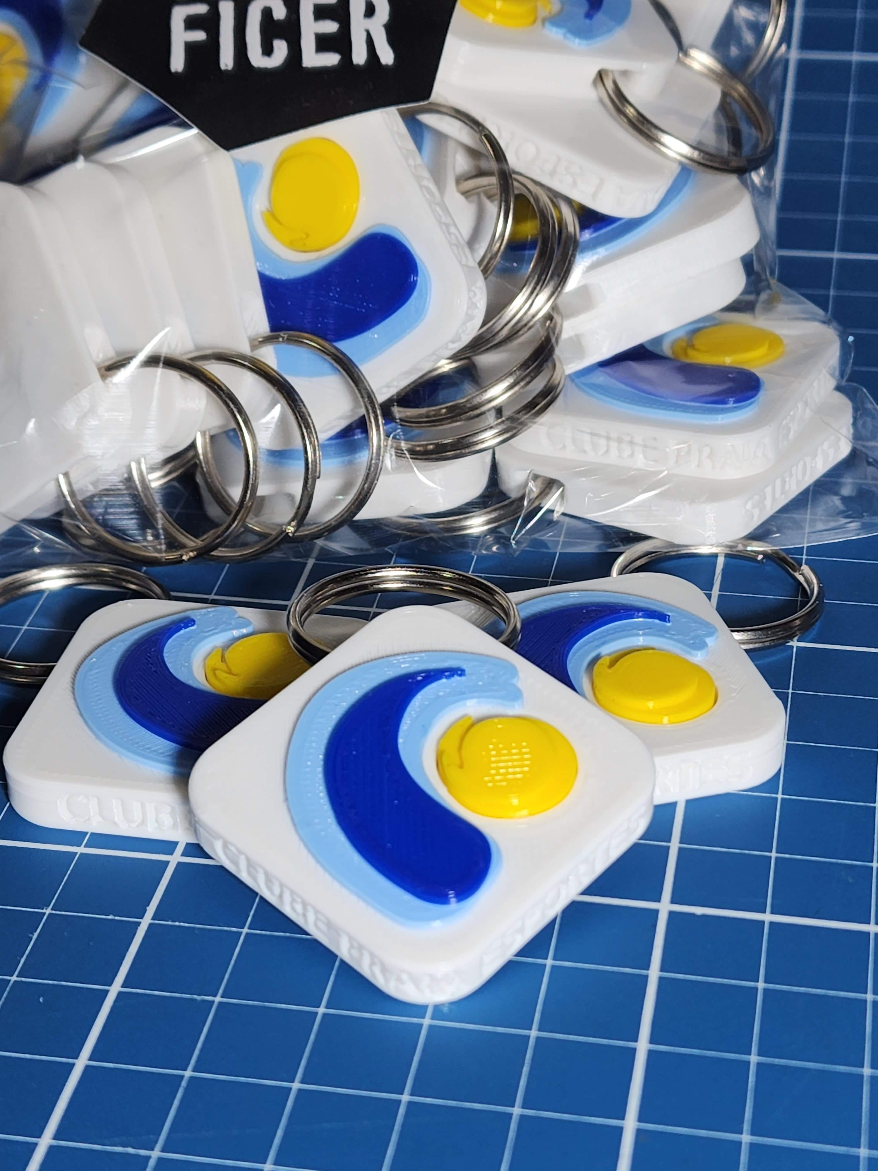 Chaveiro com Textura 3D